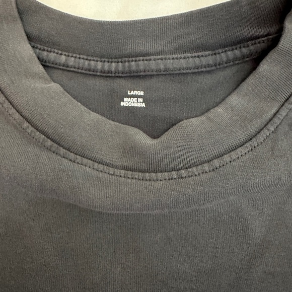 Yeezy X Gap Men’s Large Poetic Black Long Sleeve Mainline Shirt - Picture 2 of 5